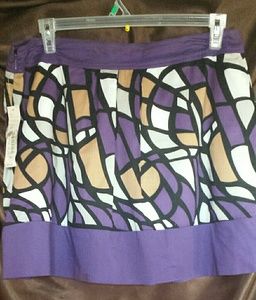 Pink Twill Mini Skirt